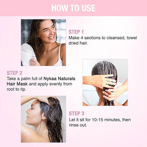 Nykaa Naturals Hair Mask, Apple Cider Vinegar & Ginger, 6.76 oz - Anti-Dandruff & Hair Growth for Women