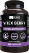 PURE ORIGINAL INGREDIENTS Vitex Berry (Chasteberry) (365 Capsules) No Magnesium Or Rice Fillers, Always Pure,