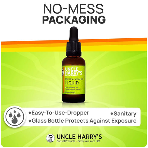 Uncle Harry's Natural Remineralization Liquid for Tooth Enamel - Fluoride-Free, Freshens Breath & Strengthens Teeth (2