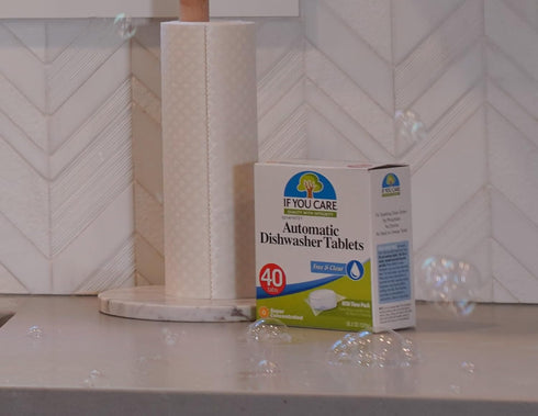 If You Care Dishwasher Tablets, 40 Count Powerful Plant Based Biodegradable Natural Dish Cleaner
