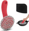 Cast Iron Scrubber with Long Handle, 316 Chainmail Cleaner for Cast Iron Pans, Dishwasher Safe Cleaning Kit