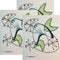 Set of 3 Mid Century Retro Swedish Dishcloths | Reusable ECO Friendly Absorbent Cleaning Wipes
