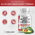 COQ10 200mg, Red Yeast Rice 3000mg, Omega 3 3000mg - Heart Health Support Vitamins for Women and Men, 60 Ct