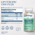 Lipotropic 1000 Plus Vitamin Capsules, SOLARAY, 100 Count