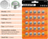 kunying AG13 LR44 (25-Pack) 1.5V LR44 |AG13/A76/357/L1154F/SR44 Batteries - Long-Lasting Alkaline Battery for Watches