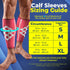 Sparthos Calf Compression Sleeves (Pair) - Pink-L, Leg Compression Socks for Men & Women, Sports Support for Running,
