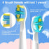 SG-2303 4 SEAGO Kids Electric Toothbrush Replacement Brush Heads Refill PCS White