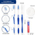 50 Set Disposable Toothbrushes with Toothpaste and Soap, Individually Wrapped, 50 pcs Toothbrushes, 5 Colors
