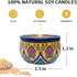 Soyyla Set 9 2.2oz Bohemian Scented Candle for Christmas Thanksgiving Housewarming Gift, of Aromatherapy Candle