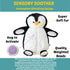 Snugglekid 11x20, Penguin Sensory Weighted Vibrating Pillow, Pressure Activated for Kids Adults, Pillow Animal, Calming