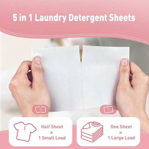 YUCO Laundry Detergent Sheets, Berry Scent, 80 Loads (40 Sheets), Eco-Friendly