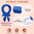 weiwei No Heat Curlers, Overnight Curling Headband Rollers for Women, 9 PCS Gift Set (Blue)