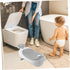 Adjustable Bath Seat with Non-Slip Foam Support Foldable Bathtub Mat for Versatile Bath Stool Bed Fits Double Sinks