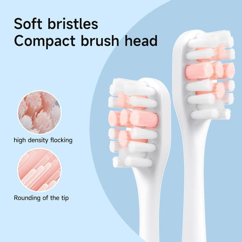 V3 4 Pack, Electric Toothbrush Replacement Heads, Sonic Toothbrush Heads Refills, White