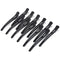 Sndyi Hair Sectioning Clips, Professional Non-Slip Duckbill and Roller Clips for Styling, 12 Packs (Black)