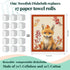 LARTSFRO 4 Pack Cute Animal Swedish Dishcloths for Kitchen Cloths Towels, Cute Deer Fox Owl Squirrel Autumn Farm House