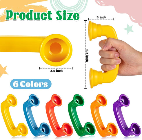 KFPPLXQ 6 Pack Whisper Reading Phones Upgrade Large Auditory Feedback Hear Myself Sound Phone Speech Therapy Toy Phone