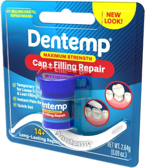 DENTEMP Maximum Strength Dental Repair, 2.64 g (Pack of 3)