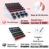 Nail Polish Organizer, 7 Layers Clear Display Rack for Nail Polish, Sunglasses, Essential Oils, Makeup, Eyeglasses