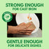 Natural Kitchen Sponges, Pack of 6, Cellulose & Coconut Dish Sponge, Odor Free, Eco-Friendly for Cleaning