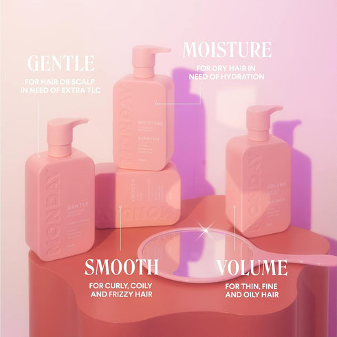 MONDAY HAIRCARE Volume Shampoo + Conditioner Set, 12oz Each for Thin, Fine, Oily Hair