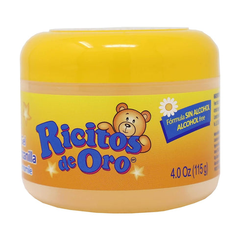 Ricitos de Oro Chamomile Hair Gel, Alcohol-Free Hairstyling Product for Daily Use, 3-Pack of 4.05 Oz