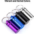 Nitroglycerin Keychain Pill Holder Mini, 2 Pack Waterproof Travel Pill Case for 25ct Nitro Bottles