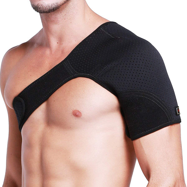 Hueglo Right Shoulder Brace - Adjustable Support for Rotator Cuff Pain Relief, Dislocated AC Joint, and Tendinitis