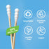 The Humble Co. Bamboo Cotton Swabs (600 count) - Cotton Buds for Ears, Makeup, and Cleaning