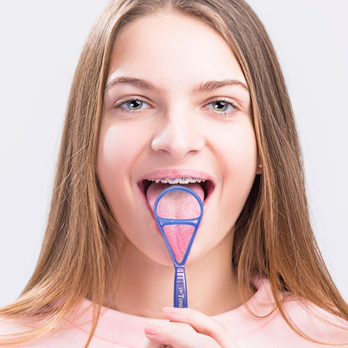 Tongue Scraper Cleaner, End Bad Breath, Freshens Breath - Effective Bad Breath Treatment (Color May Vary)