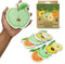 Biodegradable Cellulose Compressed Sponges, Pack of 12 Fruit Shaped Kitchen Sponges for Heavy Duty Cleaning