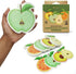 Biodegradable Cellulose Compressed Sponges, Pack of 12 Fruit Shaped Kitchen Sponges for Heavy Duty Cleaning