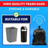 LONGOMA 33 110 Count 1.7 32" 40" 30 31 32 Commercial Gallon Trash Bags, Heavy Duty Garbage Bags MIL, x Large Black Can