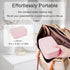 Portable Travel Makeup Mirror with LED Light, Compact Makeup Bag with Dividers, Adjustable Brightness Mirror