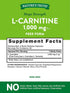 L Carnitine 1000mg | 60 Capsules | Mega Strength | Free Form | Non-GMO & Gluten Free Supplement | by Nature's Truth