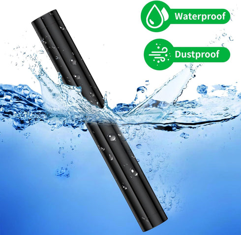 Portable Aluminum Metal Tube Container (2 Pack), Waterproof Storage Tube Holder Case, Fits in Pocket or Purse