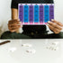 YOSADIER 28-Compartment Colorful Pill Organizer Box, Weekly Medicine Storage Case with Push-Button Flip Lid, Portable
