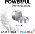 PoundMax 10 AG13 LR44 1.5 x V Alkaline Button Cell Battery