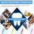 Zopeal Extra Hard Firm Toothbrush for Adults, Bulk 8 Pieces, Huge Head Bristle Full Head Manual Cleaning