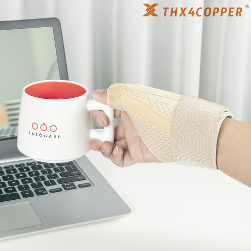 THX4COPPER Thumb & Wrist Stabilizer Splint for Blackberry Thumb, Pain Relief for Arthritis, Sprained, Carpal Tunnel