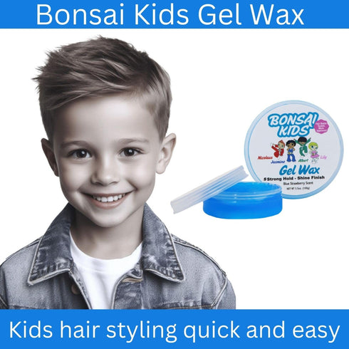 Kids & Toddlers Gel Wax 3.5 oz, All Day Hold for Ponytails and Buns, Easy Application for Moms