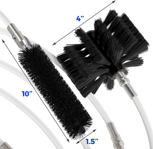 Holikme 32 Feet Dryer Vent Cleaner Kit, Upgrade Flexible Lint Brush with Drill Attachment for Easy Cleaning