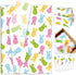 Whaline 100 Sheets Easter Tissue Paper, Pastel Bunny Rabbit Gift Wrapping Paper for Baby Shower Party
