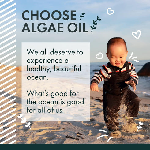 Freshfield Prenatal Omega 3 DHA Supplement - Vegan Algae Oil for Lactation & Brain Development, 60 Count