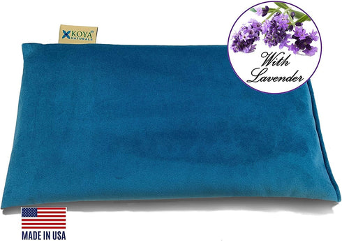 KOYA Naturals Soft Velvet Microwave Heating Pad for Cramps with Lavender- Microwavable Moist Heat Bag - for Neck