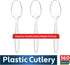 360 Count Heavy Duty Clear Plastic Spoons, Premium Disposable Utensils, BPA Free, Heat Resistant Cutlery Set
