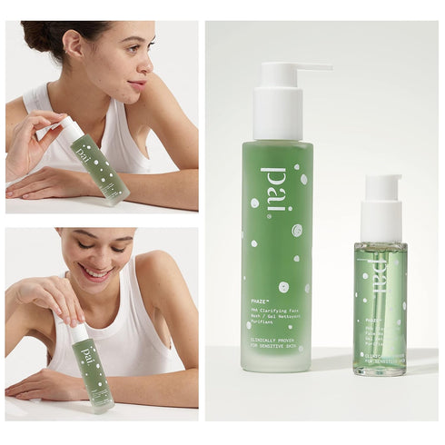 PAI SKINCARE London | PHAZE PHA Clarifying Face Wash, 28ml Travel Size for Sensitive Skin, Blemish & Blackhead Control