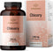HERBAMAMA Organic Chicory Root Supplement - 250 Capsules for Digestion, Gut Health & Liver Support with Inulin
