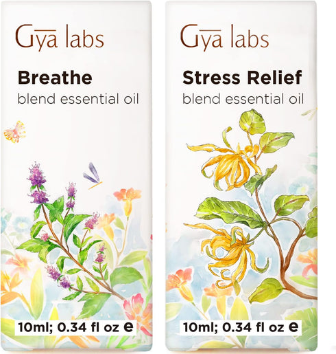 Breathe Essential Oil for Humidifier Cleaner & Stress Relief Essential Oil for