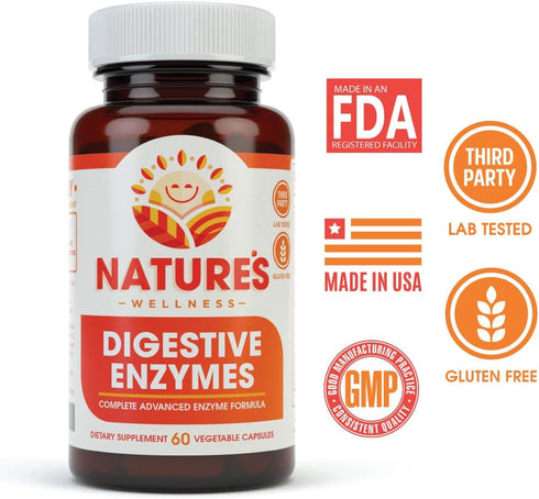 Digestive Enzymes Complete - Advanced Multi Enzyme Supplement for Better Digestion & Absorption, Help Gas Relief